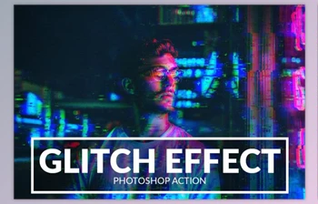 Download Glitch <span class='badge badge-warning'>Effect</span> Photoshop Action <span class='badge badge-warning'>CreativeMarket</span> 2273479