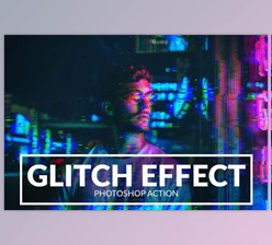 Download Glitch Effect Photoshop Action CreativeMarket 2273479
