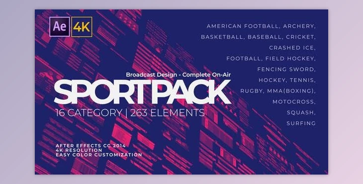 Download Sport Pack - Broadcast Design (Videohive 27680791) - AE Project