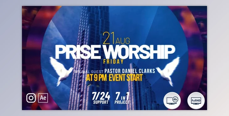 Download Praise Worship (Videohive 30368066) - AE Project