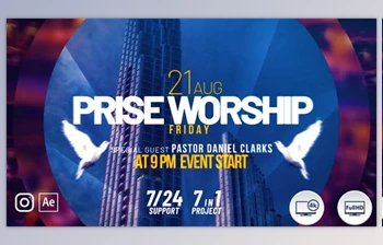 Download <span class='badge badge-warning'>Praise</span> Worship (Videohive 30368066) - AE Project