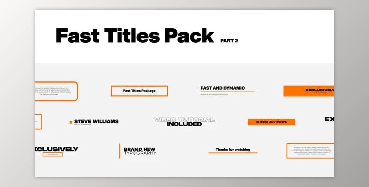 Download Fast Titles Pt. 2 for Premiere (Videohive 34613552)