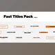 Download Fast Titles Pt. 2 for Premiere (Videohive 34613552)