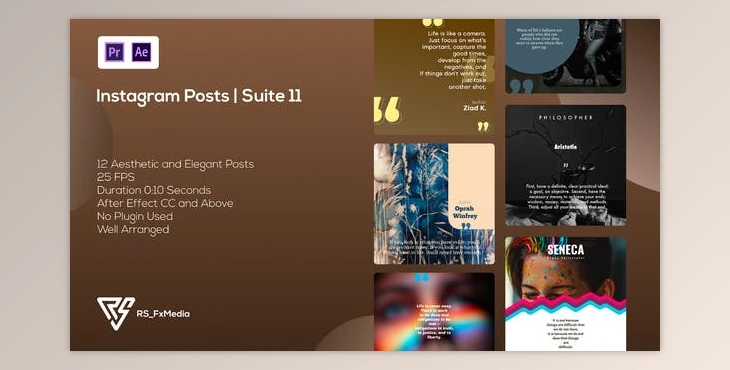 Download Instagram Posts | Quotes | Suite 11 | MOGRT (Videohive 34617799)