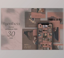 Download Syentheia Puzzle Instagram Feed (PSD)