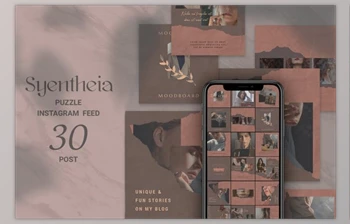 Download Syentheia Puzzle Instagram Feed (<span class='badge badge-warning'>PSD</span>)