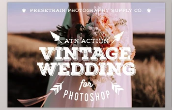 Download Vintage Wedding <span class='badge badge-warning'>Photoshop</span> Action