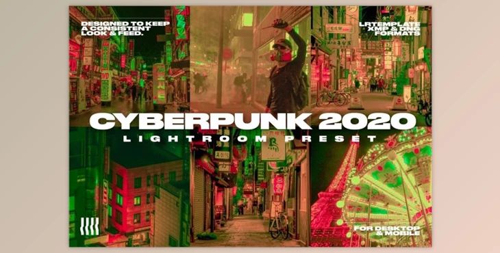 Download CYBERPUNK 2020 FILM LIGHTROOM PRESET (Mob, Desk)