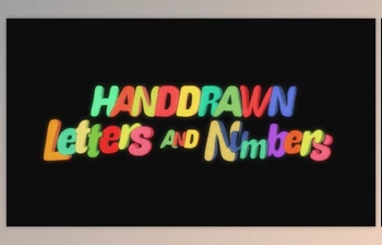 Download <span class='badge badge-warning'>Hand</span> <span class='badge badge-warning'>Drawn</span> Letters and Numbers (Videohive 20541769) - AE Project