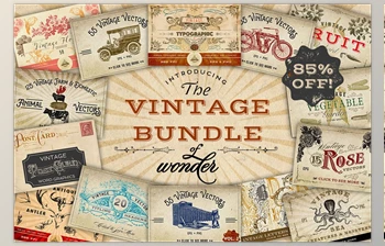 Download Vintage Bundle of <span class='badge badge-warning'>Wonder</span> CreativeMarket-787406 (PNG, EPS)