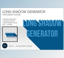 Download Long Shadow Generator (PDF, PSD, ATN)