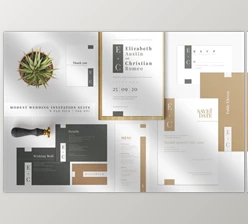 Download Modest Wedding Invitation Suite - CreativeMarket 4666955