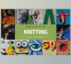 Download Knitting Photoshop Action