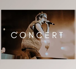 Download Cinematic Moody Concert LR Presets (lrtemplate, dng)