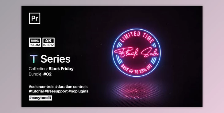 Download Neon Sale Titles | Premiere Pro (Videohive 34626002)