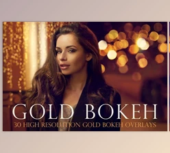Download Gold bokeh overlays