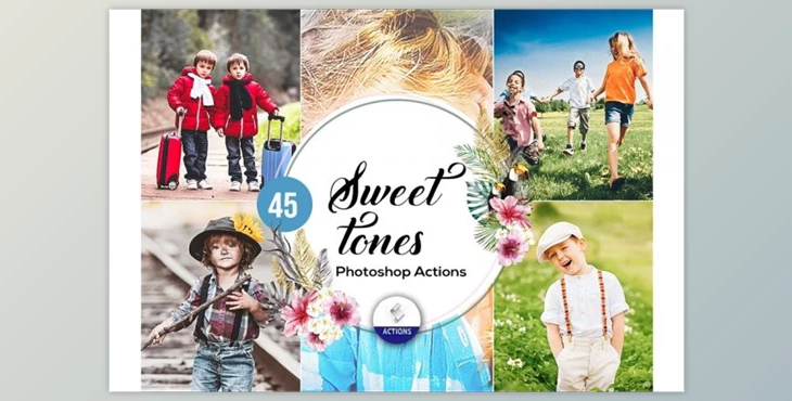 Download 45 Sweet Tones Photoshop Actions (JPG, PDF, ATN)