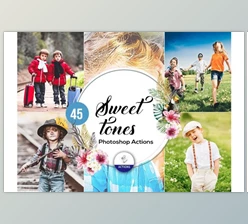 Download 45 Sweet Tones Photoshop Actions (JPG, PDF, ATN)