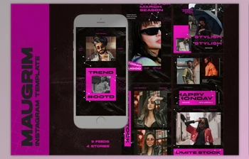 Download Maugrim Instagram <span class='badge badge-warning'>Templates</span> (PSD)