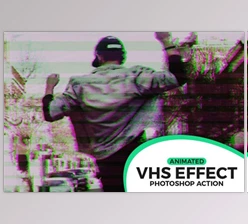 Download Animated VHS Effect Action (Atn)