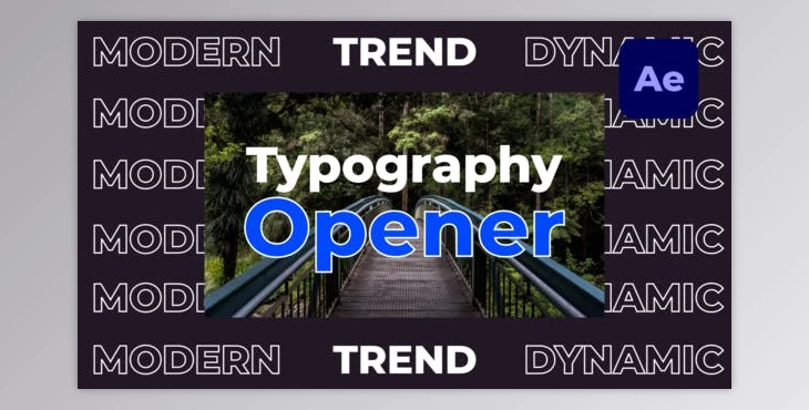 Download Dynamic Fast Typography Opener (Videohive 34034375) - AE Project