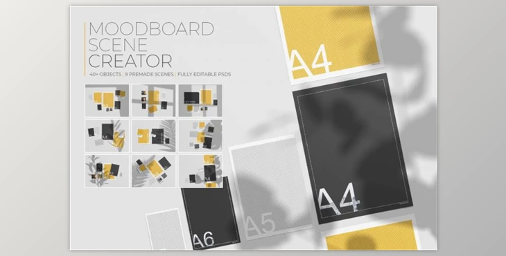 Download Moodboard Scene Creator (PSD, PNG, PDF)