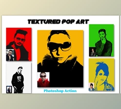 Download Textured Pop Art Photoshop Action