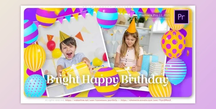 Download Bright Happy Birthday (Videohive 34615131)