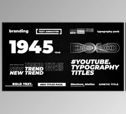 Download Modern Typography Titles | Premiere Pro Templates (Videohive 34620306)