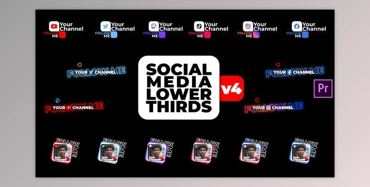 Download Social Media Lower Thirds v4 (Videohive 34547809) - PR Project