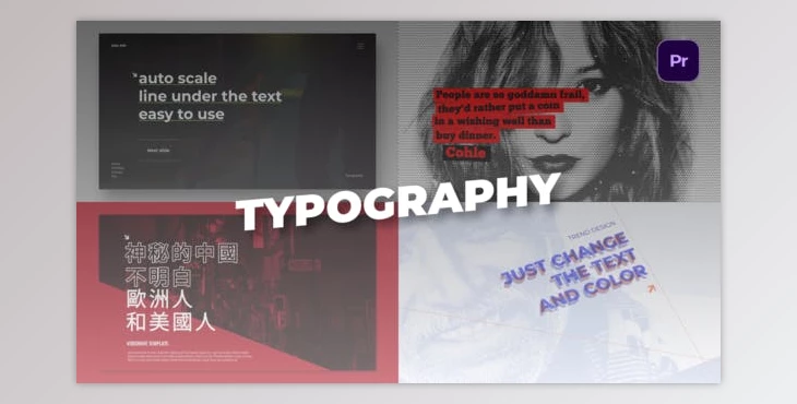 Download Typography | MOGRt (Videohive 34612625)