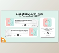 Download Music Show Lower Thirds for Premiere Pro (Videohive 34610827)