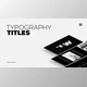 Download Typography Titles | Premiere Pro Templates (Videohive 34580216)