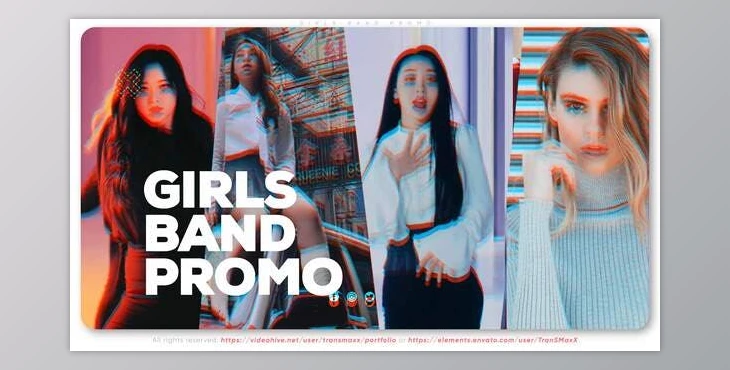 Download Girls Band Promo (Videohive 34285792) - AE Project