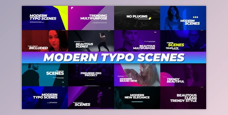 Download Modern Typo Scenes (Videohive 34095296) - PR Project