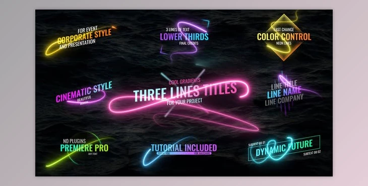 Download Light Lines Titles (Videohive 34180230) - PR Project