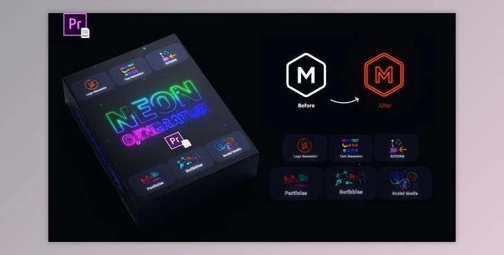 Download Neon Generator Toolkit | MOGRTs (Videohive 34271591)
