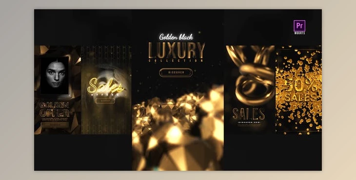 Download Golden Black Instagram Stories (Videohive 34519218)