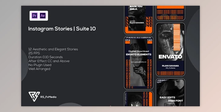 Download Instagram Stories | Eco Kinetic | Suite 10 | MOGRT (Videohive 34342919)