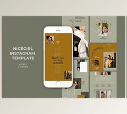 Download Nicegirl Instagram Templates (PSD)