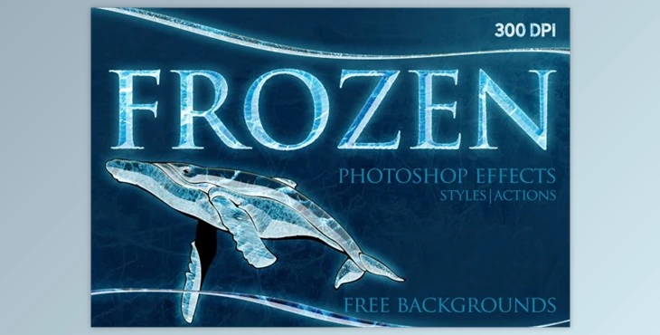 Download FROZEN Photoshop Effects+Action CreativeMarket 3803185