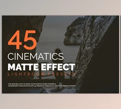 Download 45 Cinematics Matte Effect LR Preset CreativeMarket 3499472