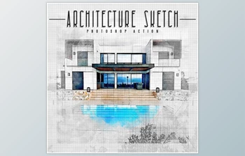 Download <span class='badge badge-warning'>Architecture</span> Sketch – Watercolor Photoshop Action GraphicRiver-33402048 (ABR, PAT, ATN)