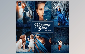 Download Dreamy <span class='badge badge-warning'>Blue</span> (<span class='badge badge-warning'>Color</span> Grading) – Photoshop Action – GraphicRiver 33645076 (ATN)