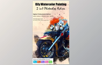 Download Oily <span class='badge badge-warning'>Watercolor</span> <span class='badge badge-warning'>Painting</span> Action – GraphicRiver 33758700 (ABR, PAT, ATN)