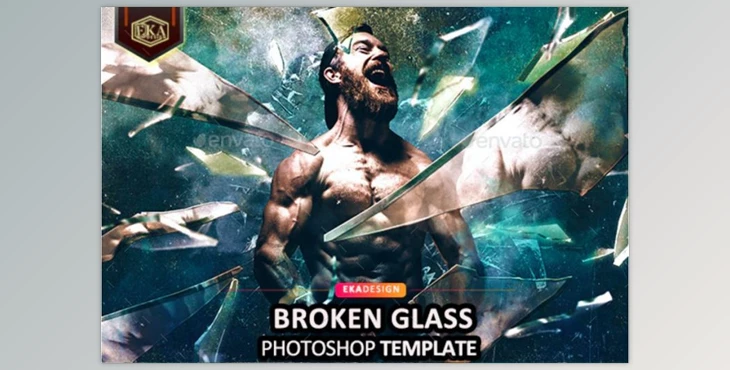 Download Broken Glass Photoshop GraphicRiver-33854044 (PSD)
