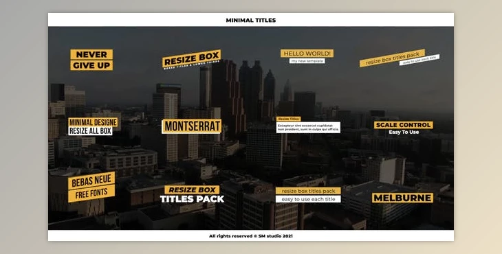 Download Minimal Titles 2.0 | Premiere Pro (MOGRT) (Videohive 34355341)