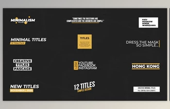 Download <span class='badge badge-warning'>Minimal</span> Titles | Premiere Pro (MOGRT) (<span class='badge badge-warning'>Videohive</span> 34317532)