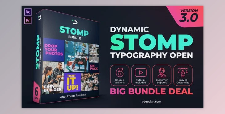 Download VIDEOHIVE DYNAMIC STOMP TYPOGRAPHY OPEN V3