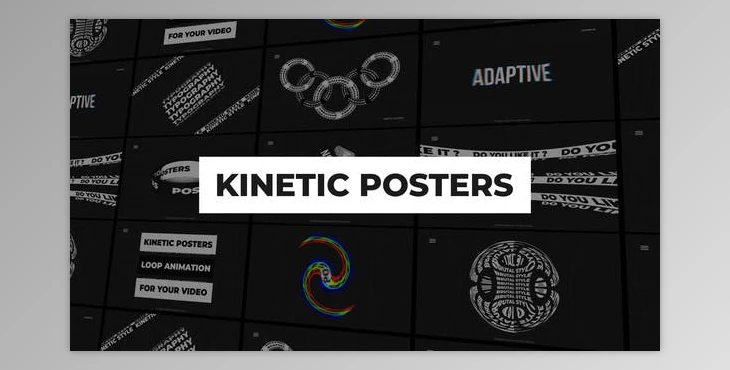 Download Videohive Kinetic Posters | Premiere Pro 34064331 - PR Project